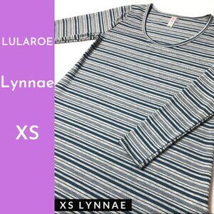 LulaRoe Multi Stripe Lynnae Top XS